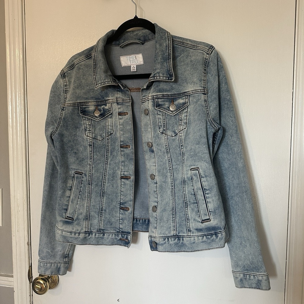 Women's Blue Denim‎ Jean Jacket Time and True Sz Small 4/6
